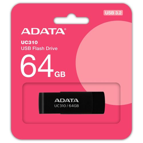 A-DATA 64GB USB 3.2 UC310-64G-RBK crni slika 1