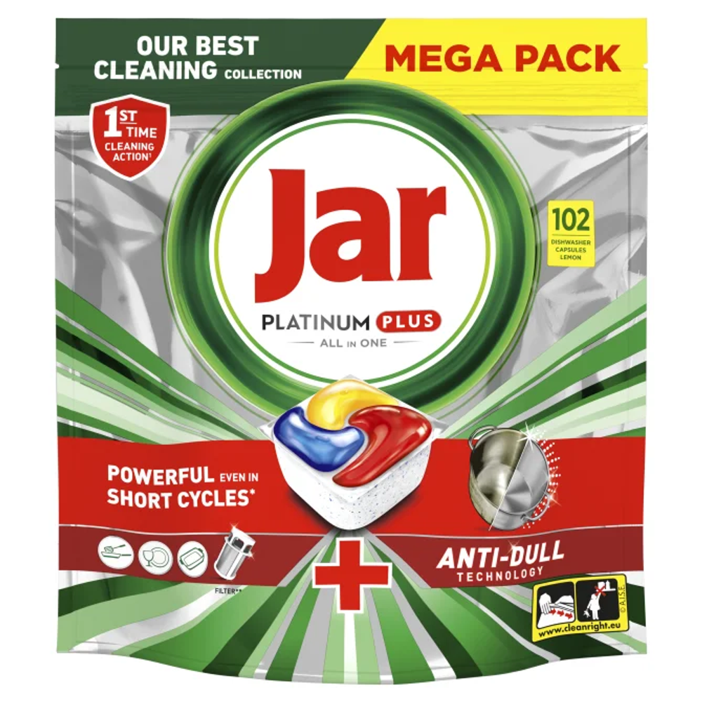 Jar Platinum Plus BBQ tablete za perilicu posuđa, 102 kom XXL slika 1