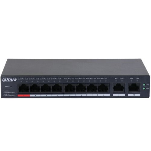 Dahua CS4010-8ET-110 10-Port Cloud Managed Desktop Switch with 8-Port PoE slika 1