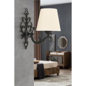 Claire - Zidna Lampa u Krem i Crnoj Boji