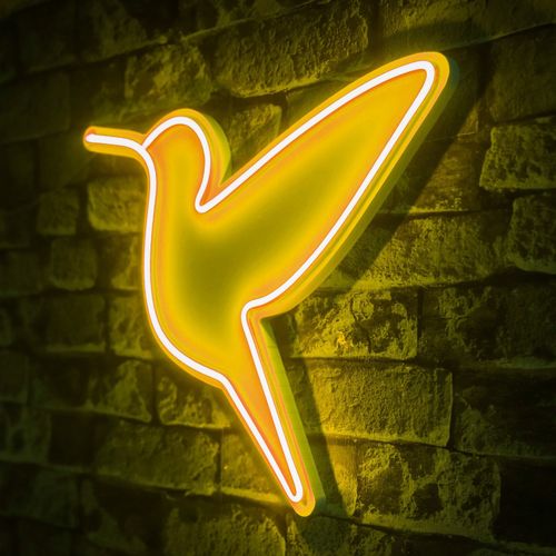 Wallity Ukrasna plastična LED rasvjeta, Little Bird - Yellow slika 8