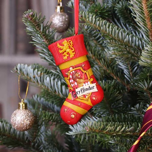 NEMESIS NOW HARRY POTTER GRYFFINDOR STOCKING HANGING ORNAMENT slika 5