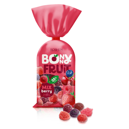 Roshen Jelly Bonny-Fruit berries žele bomboni mix bobičasto voće 200g slika 1