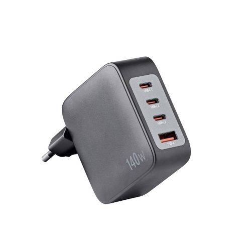 Intenso 140W GaN punjač s 3xUSB-C i 1xUSB-A priključcima te uključenim 2M 200W USB-C kabelom slika 3