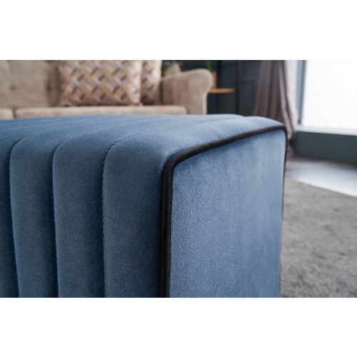 Atelier Del Sofa Tabure, Plava, Mona Puf - Blue slika 4