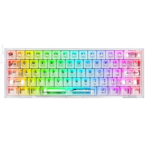 Redragon Fizz RGB Gaming Keyboard White slika 2