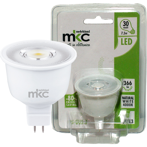 MKC Sijalica, LED 7.5W, 4000K,12V DC, prirodno bijela svjetlost - LED MR1638 GU5.3/7.5W-N slika 1