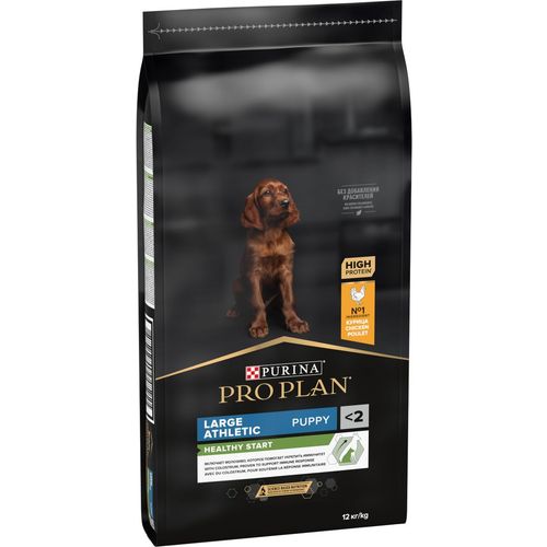 PRO PLAN OptiStart Hrana za štence, bogato piletinom, Puppy Large Athletic 12kg slika 1