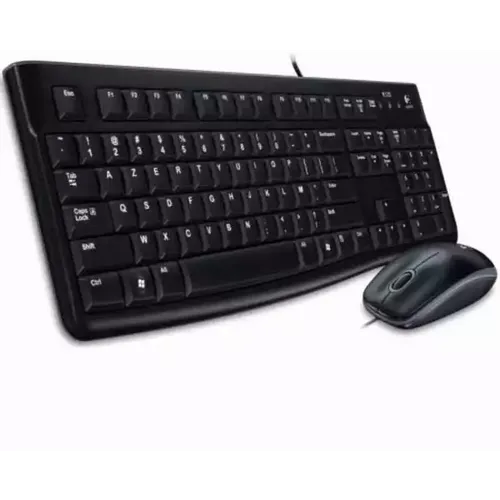 Tastatura + miš Logitech Deluxe MK120 YU, crna slika 1
