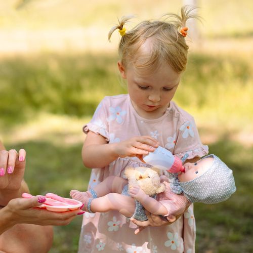 Woopie Royal lutka beba 36 cm s medvjedićem i priborom za hranjenje slika 4