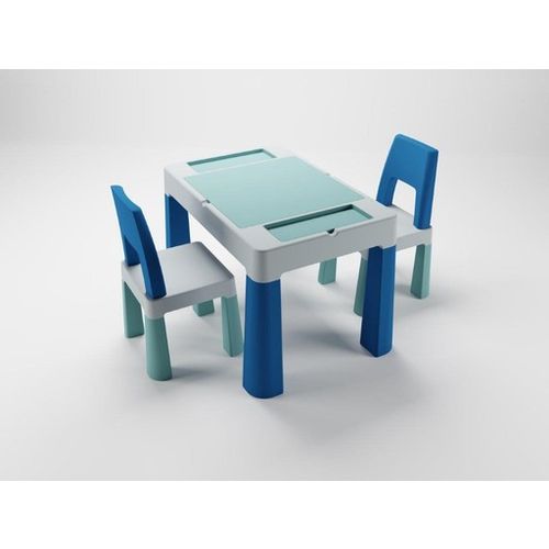 Tega Baby Set dječjeg namještaja (stol, 2 stolice) Teggi Multifun Turquoise/Navy/Grey slika 1