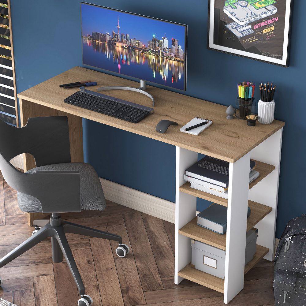 HA108 - 3425 Walnut Bijeli Radni Sto slika 2