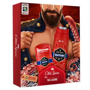 Old Spice poklon set Captain (gel za tuširanje 250ml + stik 50ml) 