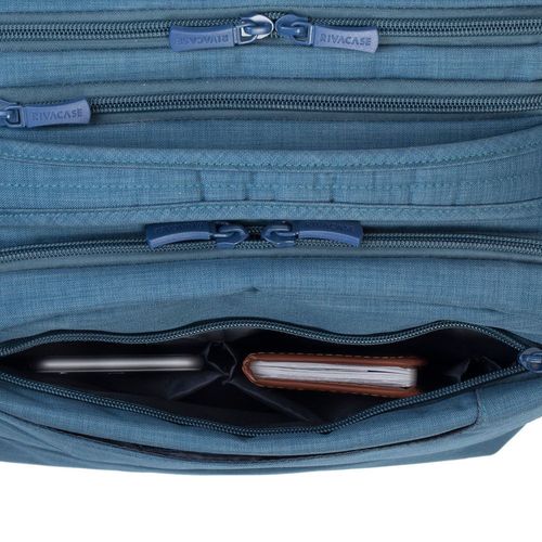 Ruksak RivaCase 17.3" Biscayne 8365 Blue carry-on laptop backpack slika 5
