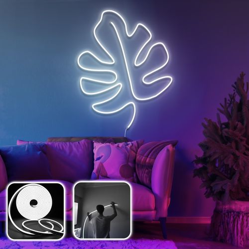 Opviq dekorativna zidna led svjetiljka, Leaf - Large - White slika 2