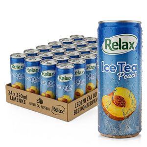 Relax Ice Tea ledeni čaj Breskva limenka 250ml x 24 kom  XXL