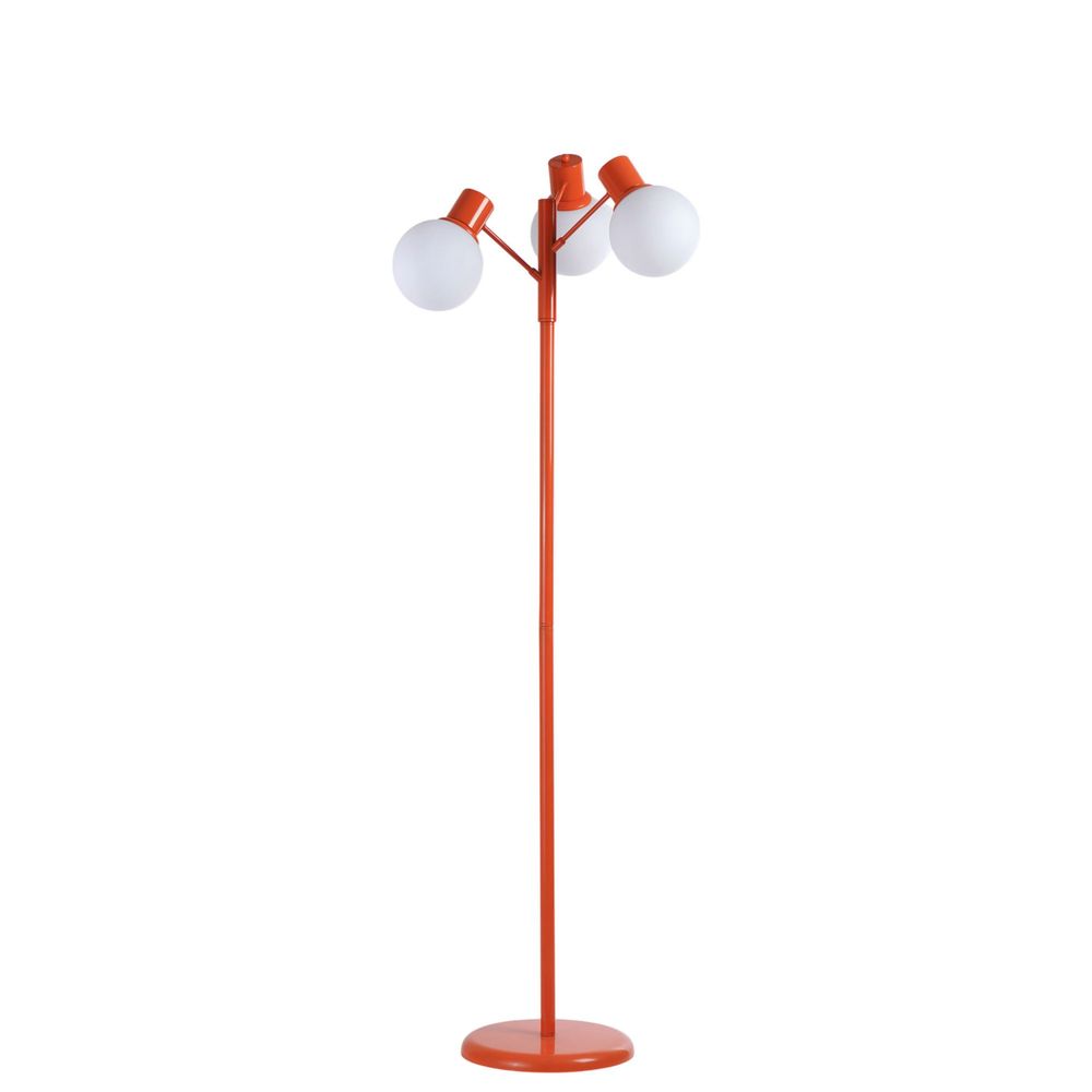 Opviq Podna lampa 210, bijela, narančasta slika 2