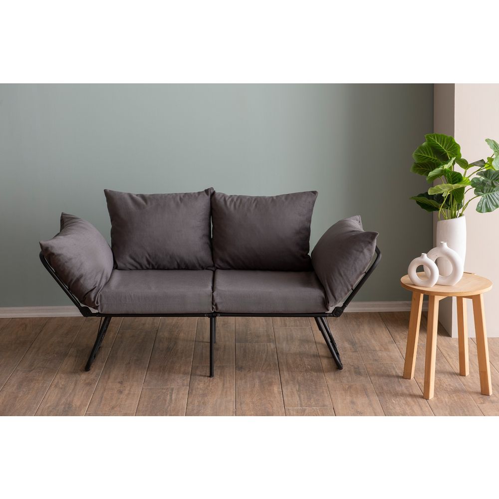 Viper 2-Sjedalni - Siva Sofa na Razvlačenje slika 1