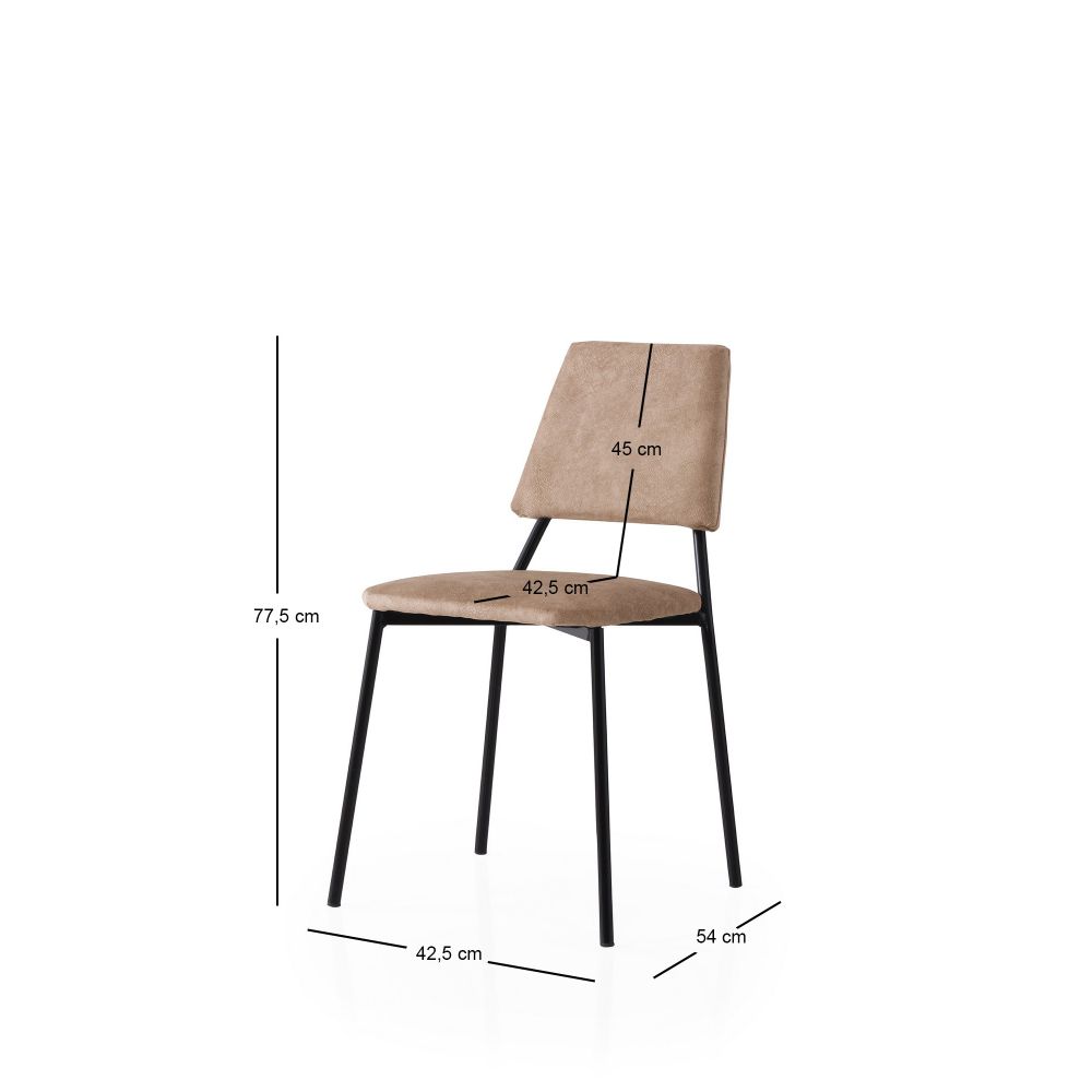 Lıma - 4552 V2 Crni Set Stolica (2 Komada) slika 4