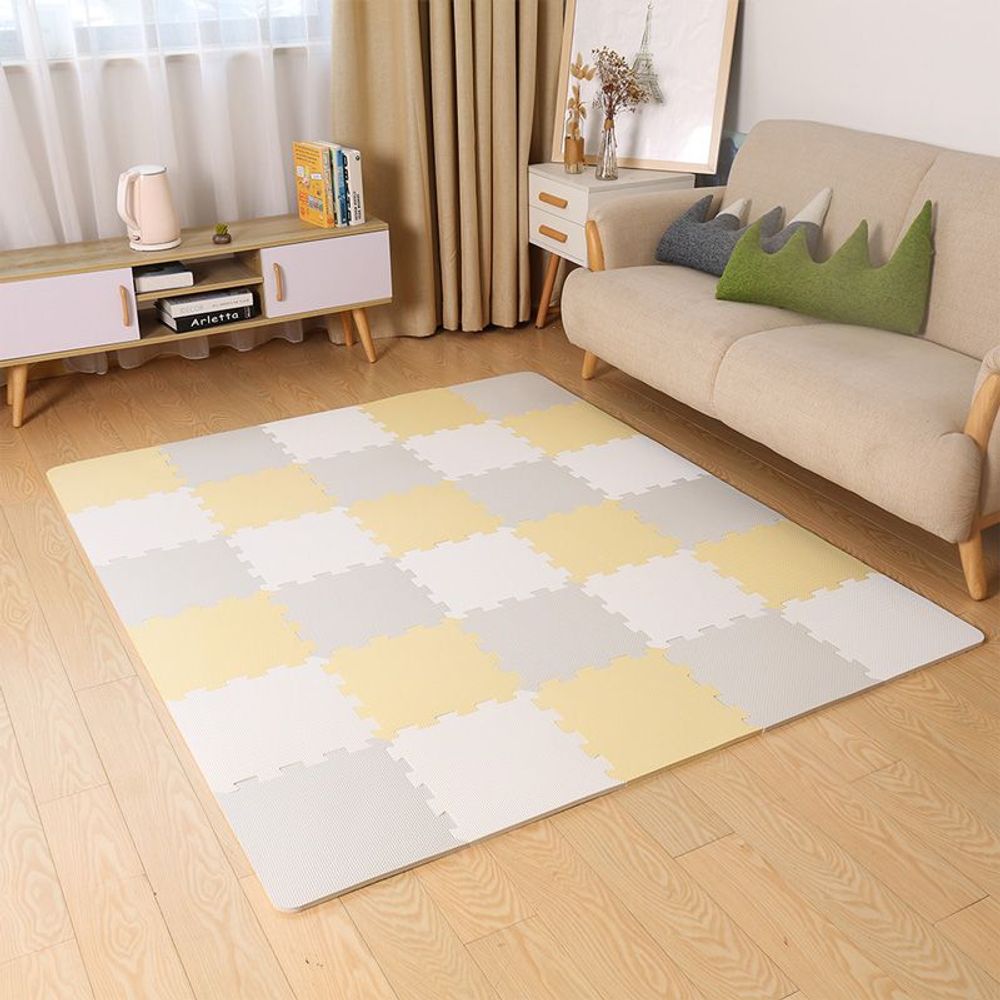 Kinderkraft Podloga za igru LUNO 150x180cm, Yellow slika 1