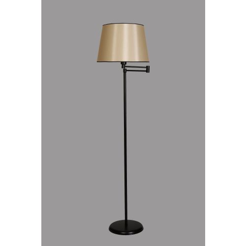 Almina lambader siyah ayak pramit 15-3 abajurlu Beige Black Floor Lamp slika 2