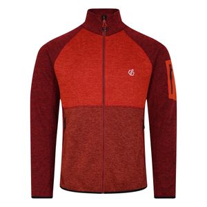 Dare2B Muški duks na kopčanje Distinctly Torrek Fleece, Danger Syrah/Cinnamon Red