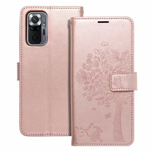 MEZZO Book case za XIAOMI Redmi NOTE 10 Pro tree rose gold slika 2