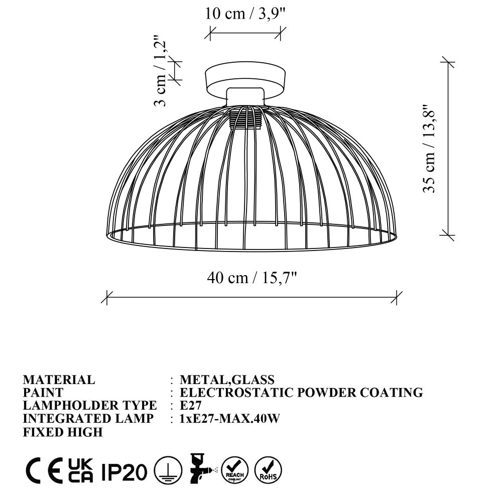 Luster Kadeh – Nus – 2201 – P – Crna slika 7