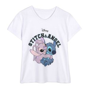 Ženska Majica Kratkih Rukava Stitch Bijela