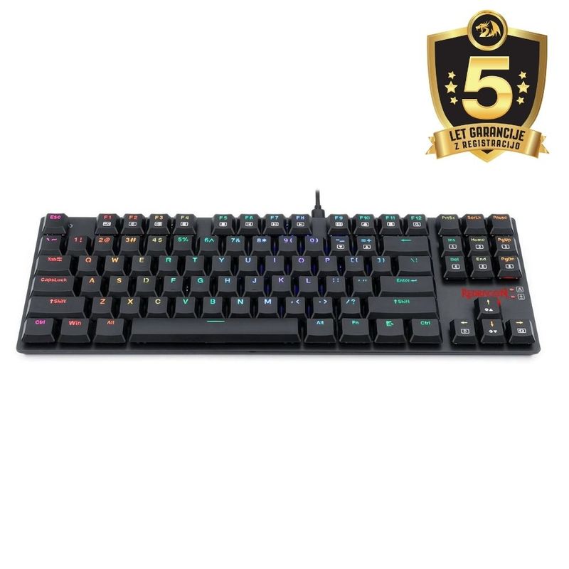 Redragon Tipkovnica – Redragon APS TKL K607 RGB Žičana Mehanička image