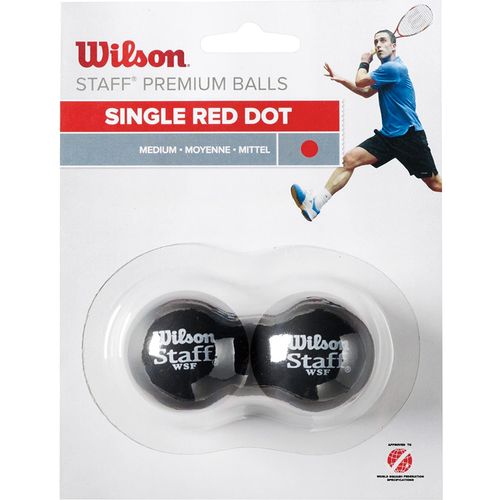 Wilson staff squash red dot 2 pack ball wrt617700 slika 1
