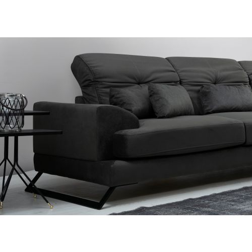 Atelier Del Sofa Frido Corner Right (L3+Chl) Antracit Ugao Sofa slika 7