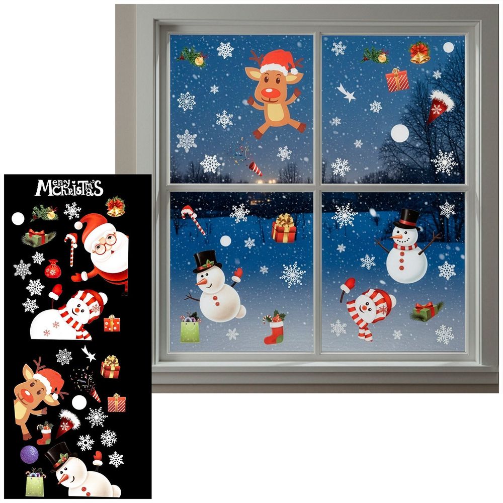Ca1452 božićni set naljepnica 50 x 35 cm slika 1