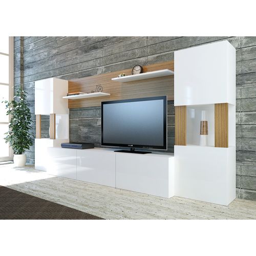 Lore - White, Teak White
Teak TV Unit slika 3