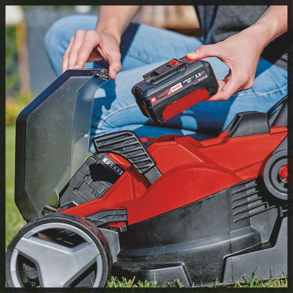 Einhell Akumulatorska kosilica za travu 33.5cm GE-CM 36/34-1 Li-Solo + Baterija 2.5 Ah i punjač slika 12