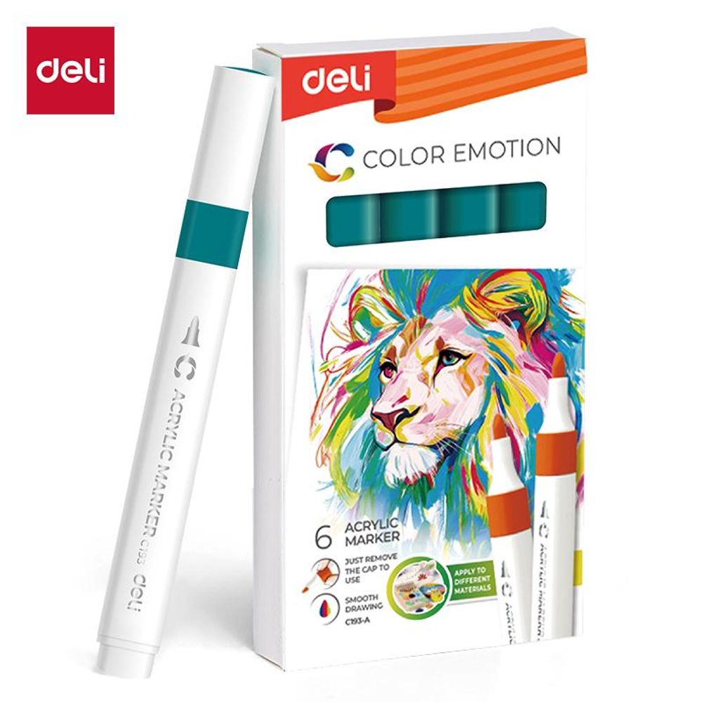 AKRILNI MARKER DELI ZELENO PLAVI COLOR EMOTION EC193A-Peacock Green 35 slika 1