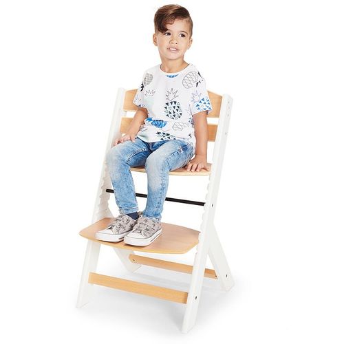 Kinderkraft Stolica za hranjenje ENOCK 2U1 White/Natural slika 6