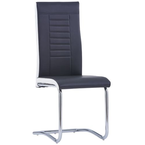 Konzolne blagovaonske stolice od umjetne kože 6 kom crne slika 20