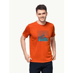 Muška majica HIKING S/S GRAPHIC T M T-shirt - NARANDŽASTA —