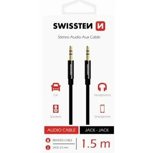 Swissten Audio kabl 3,5mm crna slika 2