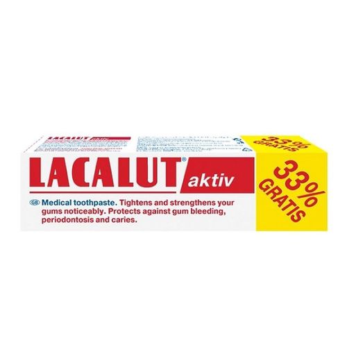 Lacalut pasta za zube Aktiv 75 ml +33% gratis slika 1