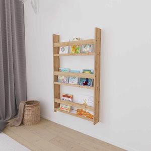 Polica za knjige Dove Wall - prirodne boje