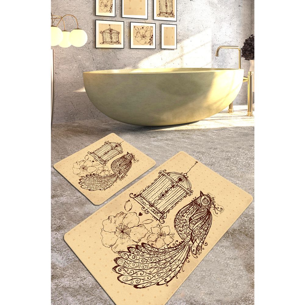 Set Kupatilskih Prostirki Malurus Camel Brown (2 Komada) slika 1