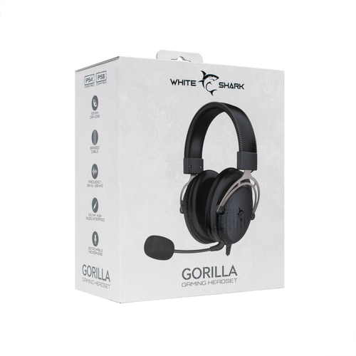 White Shark HEADSET GH-2341 GORILLA Crno/Sive slika 7