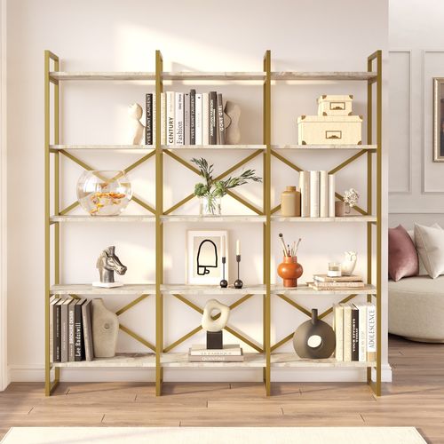 Hanah Home VG6-GE White Marble
Gold Bookshelf slika 2