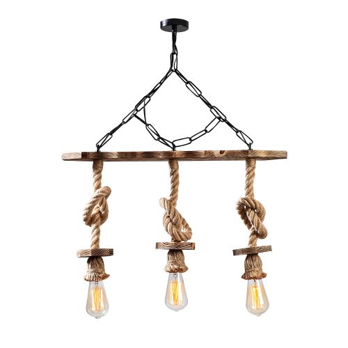 Erebos - 111-AV BlackWooden Chandelier slika 2