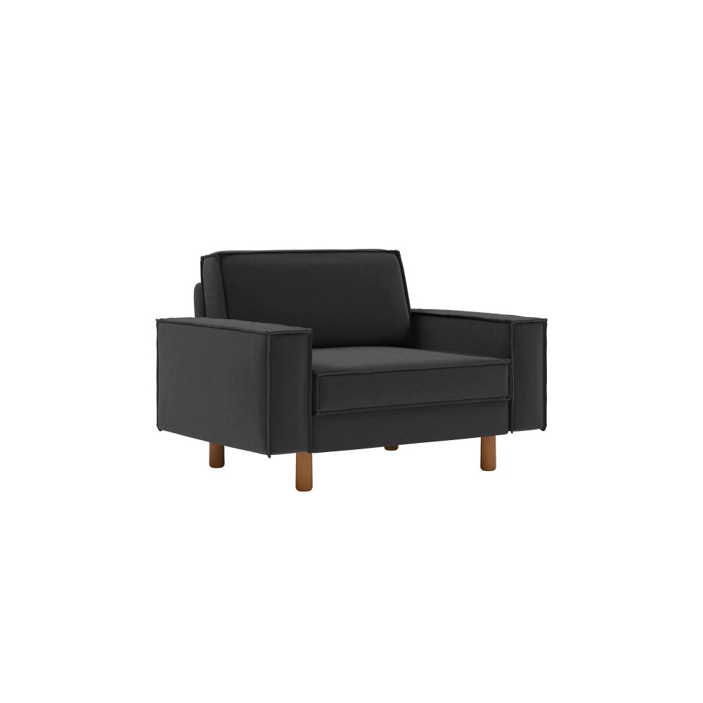Sofa za Jednu Osobu Sparrow Loveseat - boje: noćno siva orah slika 1