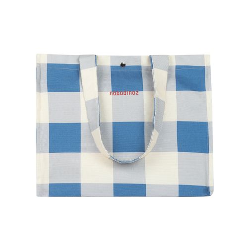 Nobodinoz Portofino Tote Torba Checks, Blue slika 2