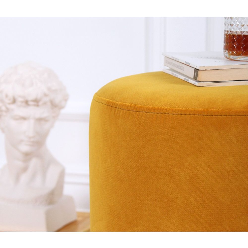 Pouffe Memfis u Mustard Boji slika 4