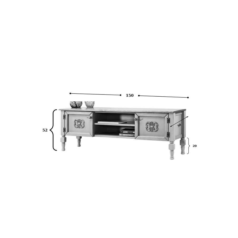 TV komoda Ada - crna slika 5